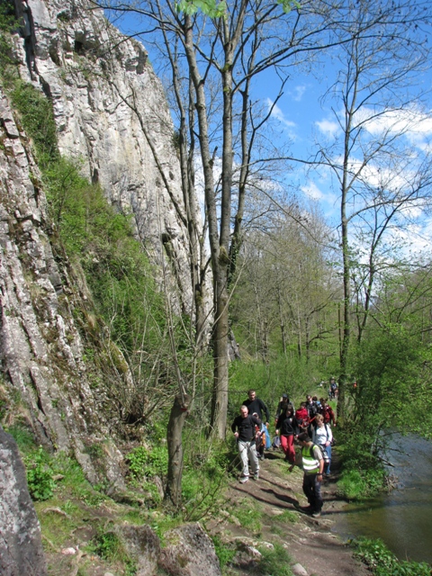 randonnée sportive avec joëlettes, Hotton, 2012